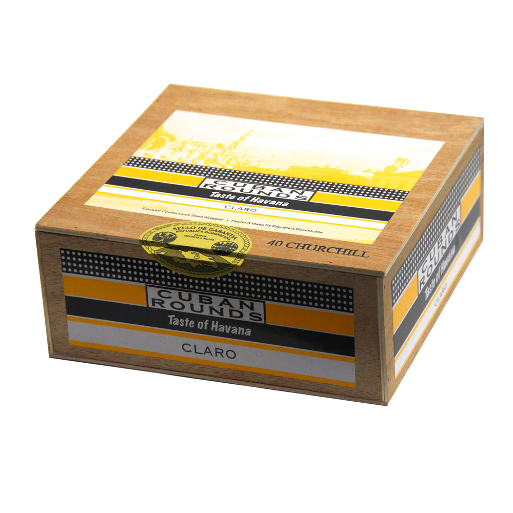 Cuban Rounds Churchill Claro Cigars Box of 40